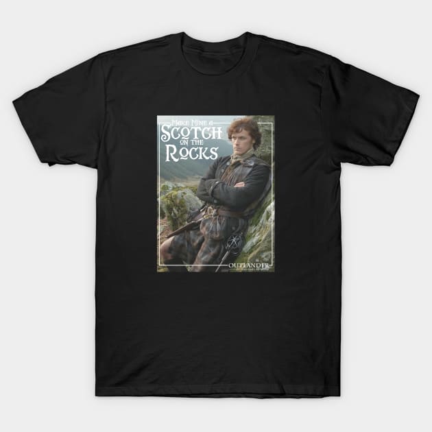 Outlander Scotch On The Rocks Adult T-Shirt by devanpm